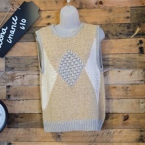Bramble Lane women's vintage knit sweater vest size m/l